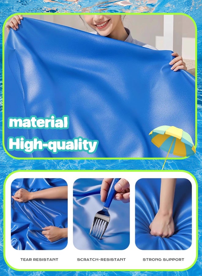 Inflatable Swimming Pool with Free Air Pump -Upgraded version - thicker and more durable- PVC Family Size Outdoor Pool for Adults  Kids, Quick Setup Backyard Summer Fun - Image 2